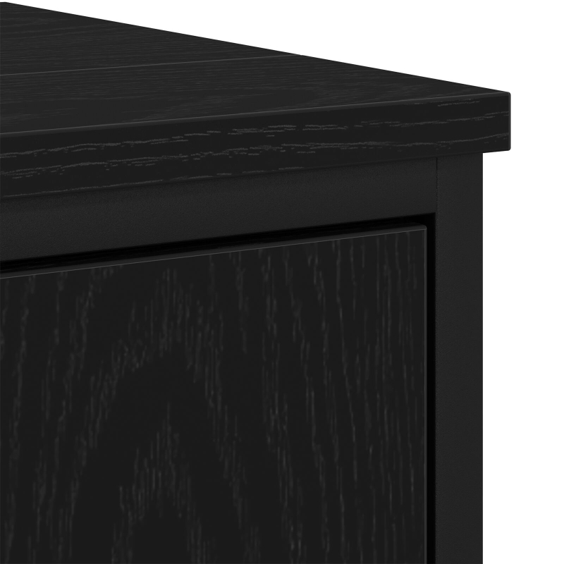 Badezimmer Waschbecken Schrank Schwarz Eiche 60x30x60 cm Werkstoff