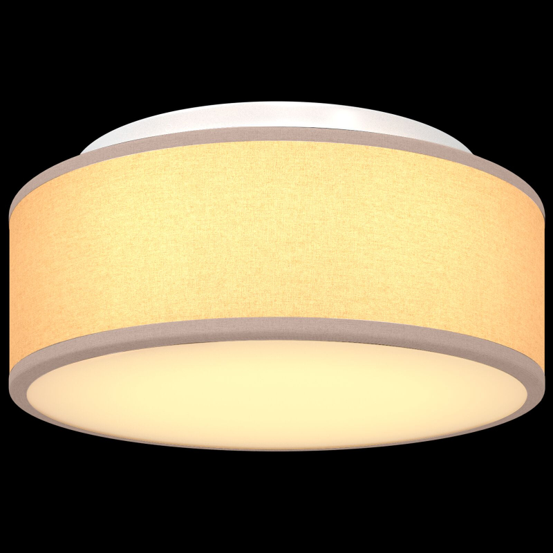 Deckenleuchten Flush Mount Taupe 30 cm Stoff E27