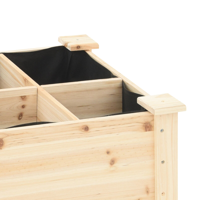 Gartenpflanzer mit Gittern 71x37x76 cm aus massivem Kiefernholz