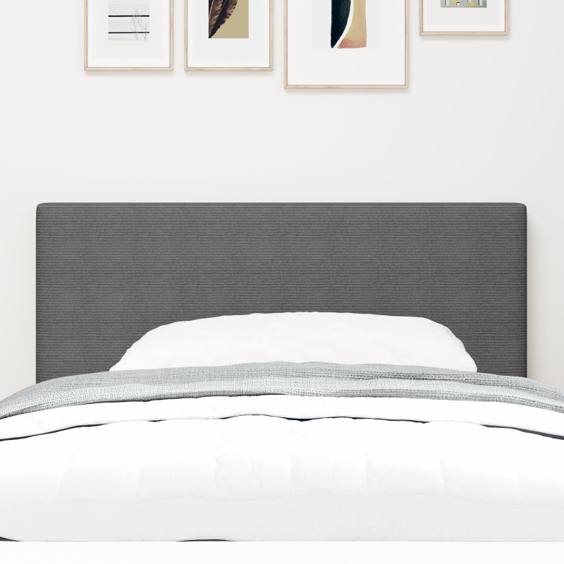 Kopfteil Schlichtes Design Hellgrau 100 cm Cordstoff