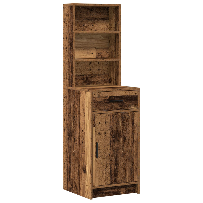 Schminktisch Set Set aus 3 Alte Holzoptik Holzwerkstoff