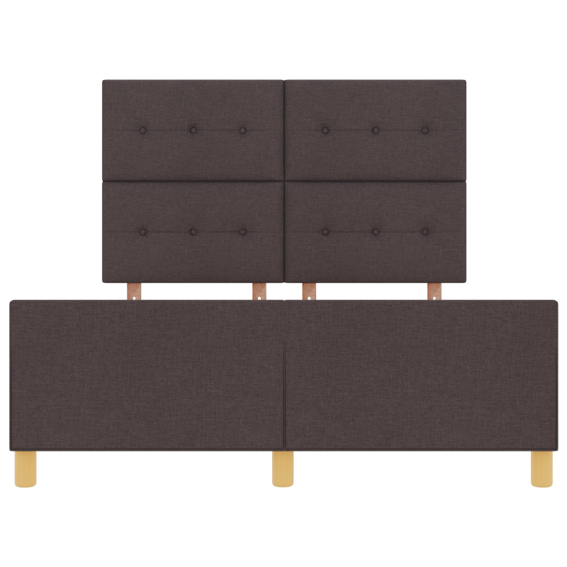 Bettgestell Dunkelbraun 160x200 cm Stoff
