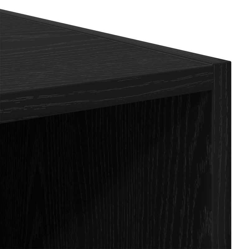 Kleiderschrank Schwarz Eiche 30x50x200 cm Ingenieurholz