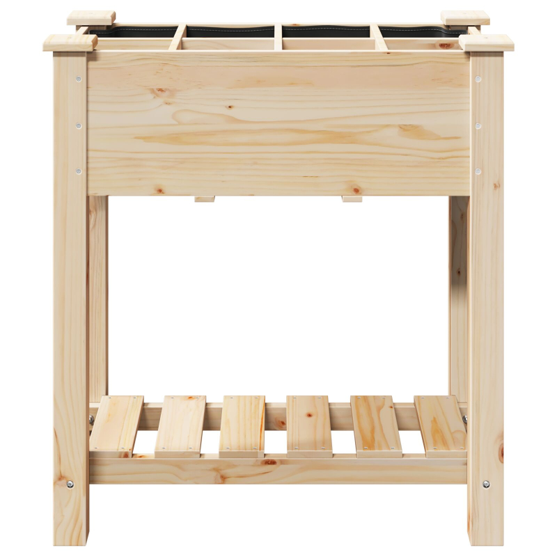 Gartenpflanzer mit Gittern 71x37x76 cm aus massivem Kiefernholz