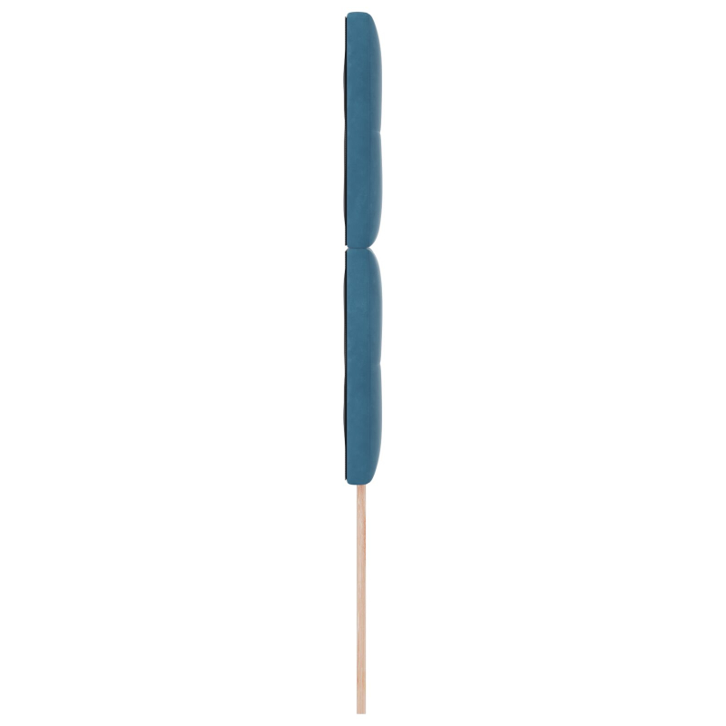 Kopfteil mit Knopfheftung Dunkelblau 80 cm Samt