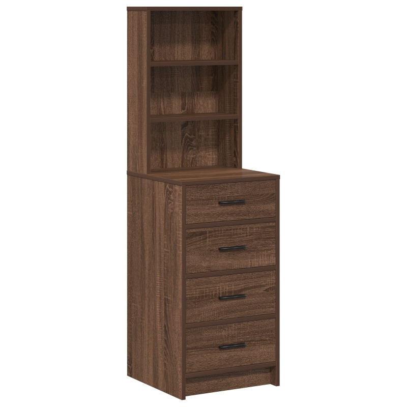 Highboard Braun Eiche 40x41x135 cm Ingenieurholz