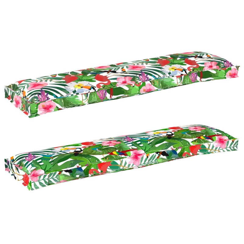 Außenkissen Tropischer Dschungel Polyester 150 x 40 x 8 cm