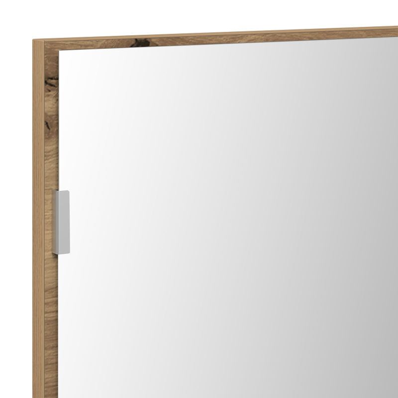 Badezimmer Spiegelschrank mit LED Licht Handwerks Eiche 80x37 cm