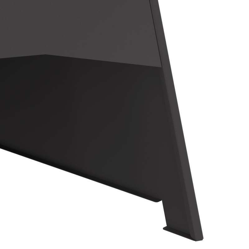 Feuerstelle Pyramid Schwarz 50x45x95 cm Stahl