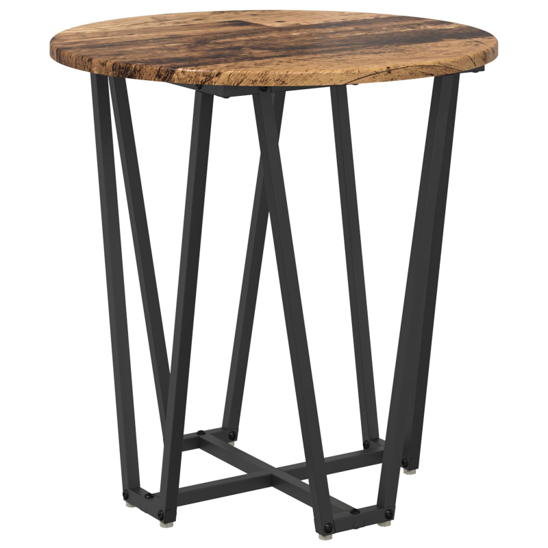 Beistelltisch 2er Set aus Altholz, beschichtetem Holz und Metall