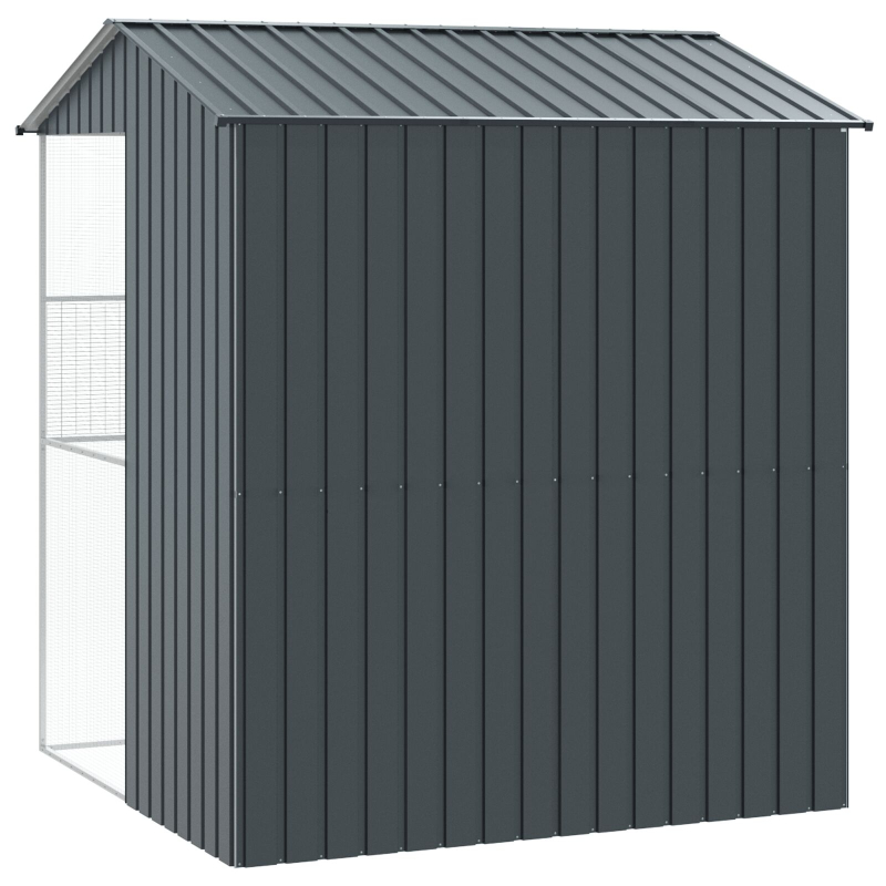 Vogelvoliere Anthrazit 215x210x247 cm Stahl