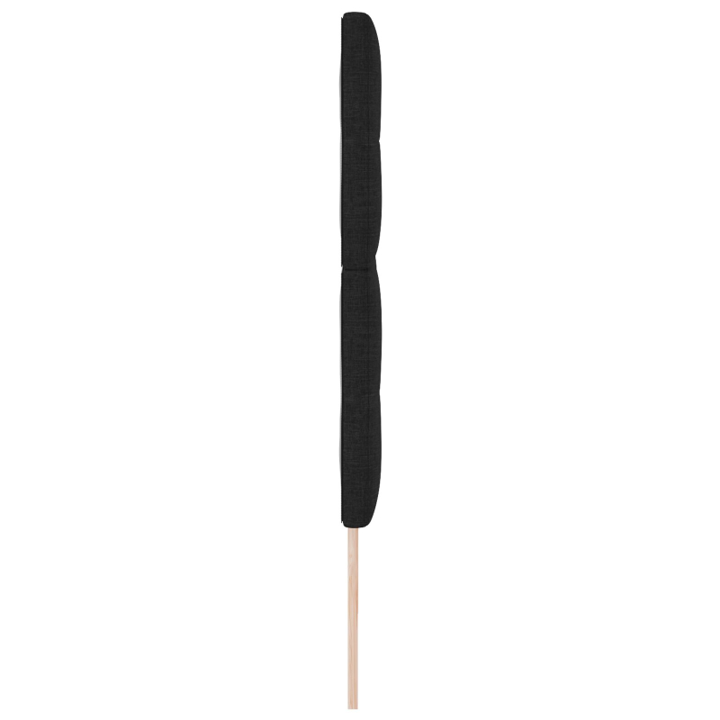 Kopfteil mit Knopfheftung Schwarz 200 cm Stoff