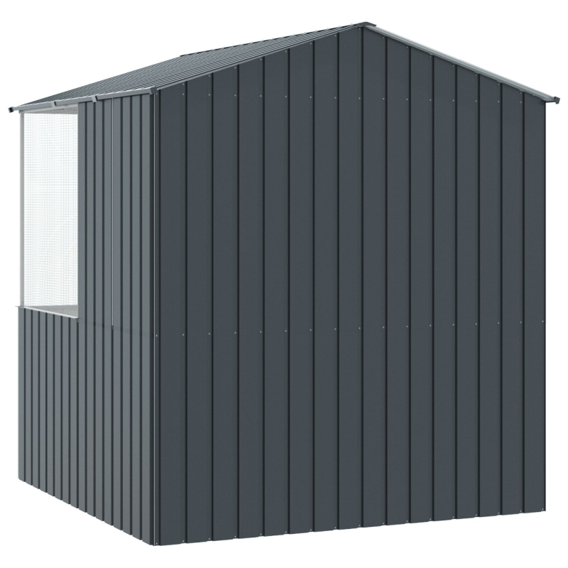 Vogelkäfig Anthrazit 215x78x200 cm Galvanisierter Stahl