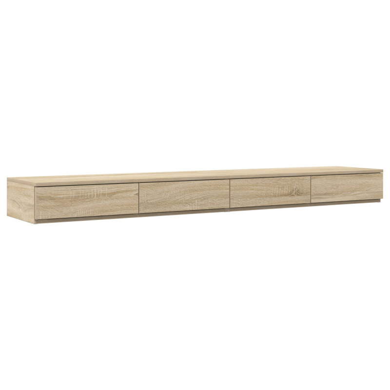 Bett mit Schubladen Sonoma Eiche 180x36,5x16,5 cm aus Holzwerkstoff