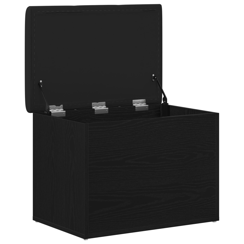 Aufbewahrungsbank Schwarz Eiche 60x40x45 cm Holzwerkstoff