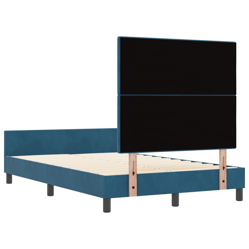 Bettgestell Dunkelblau 120x200 cm Samt
