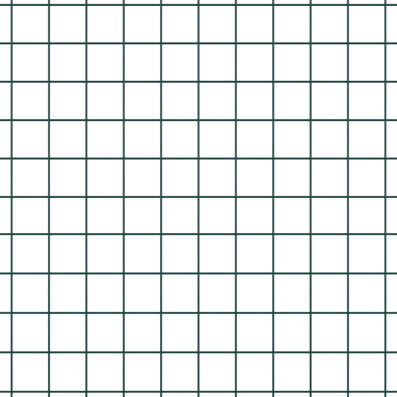 Geschweißter Drahtzaun mit 13 Spitzenpfählen Grün 0,8 x 25 m Stahl