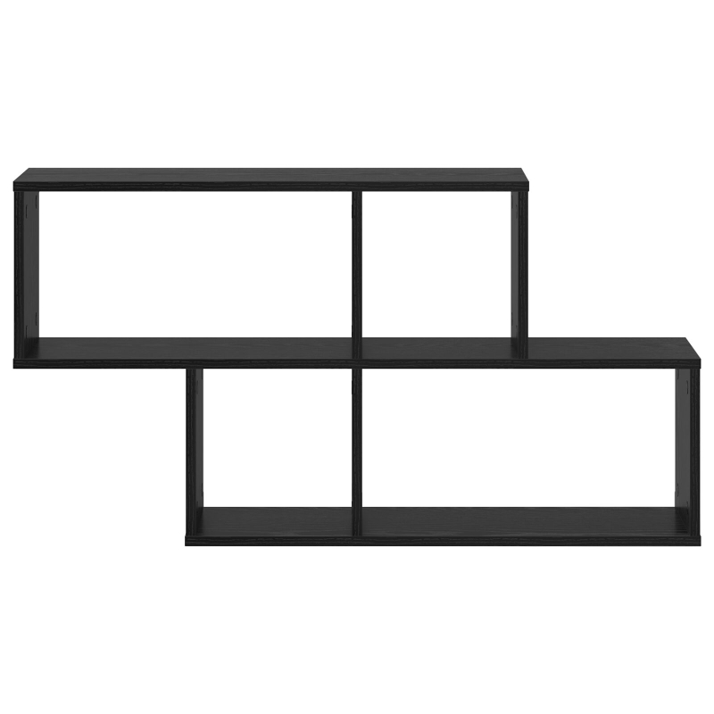 Wandregal Schwarze Eiche 100x25x53 cm MDF
