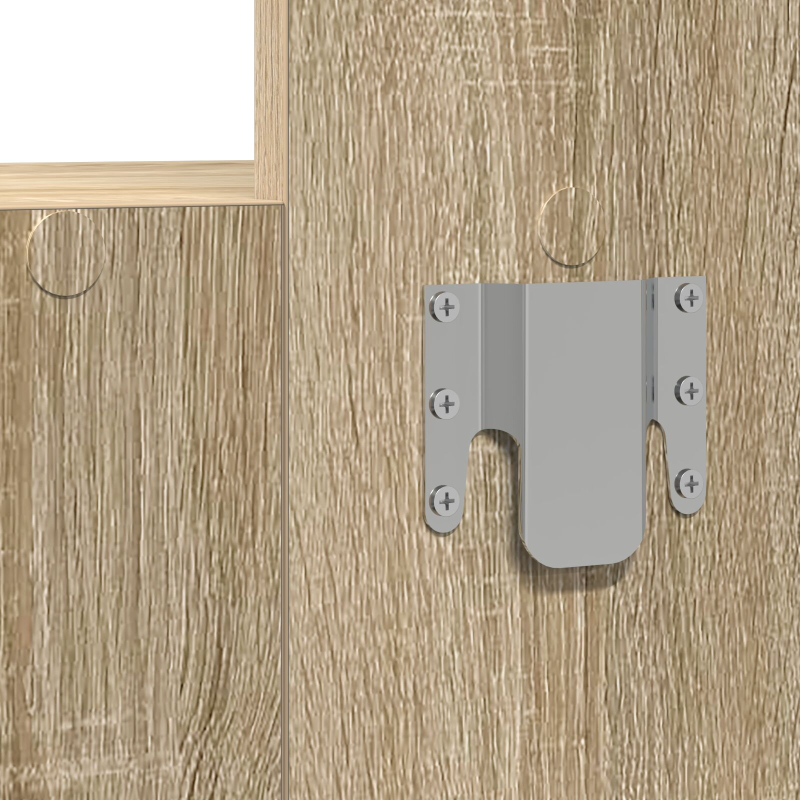 Wand-Schminktisch Sonoma Eiche 83x40x70 cm