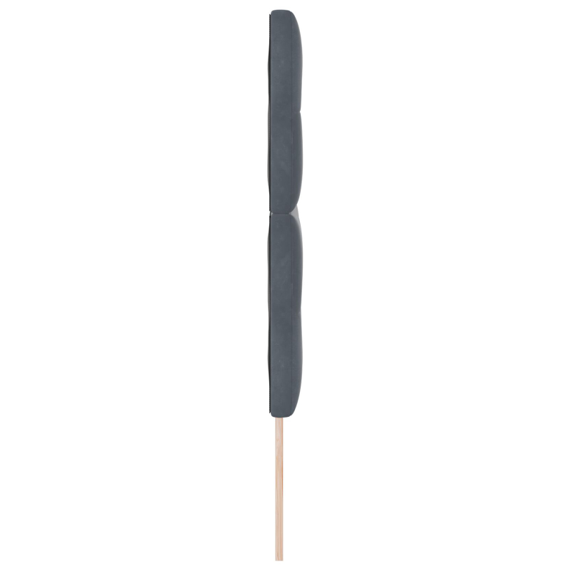 Kopfteil mit Knopfheftung Dunkelgrau 140 cm Samt