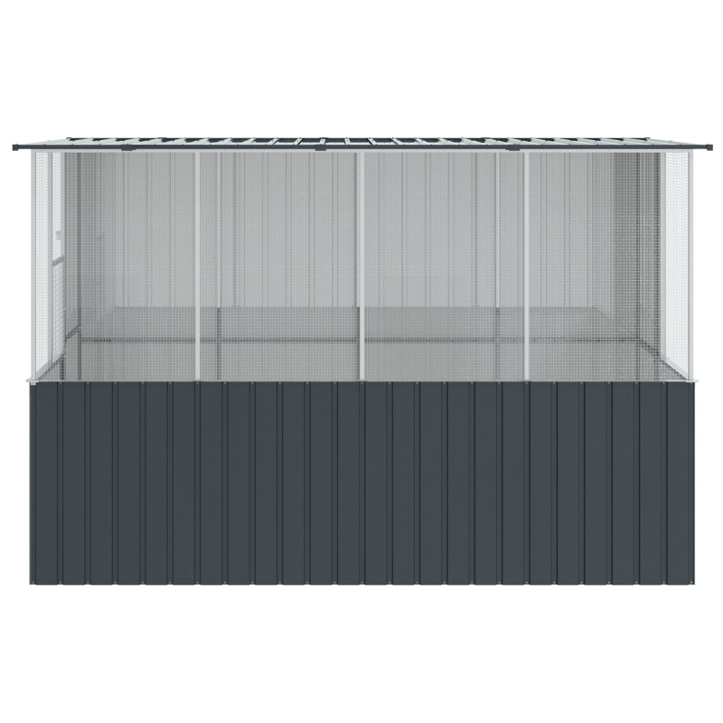 Vogelkäfig Anthrazit 215x78x200 cm Verzinkter Stahl