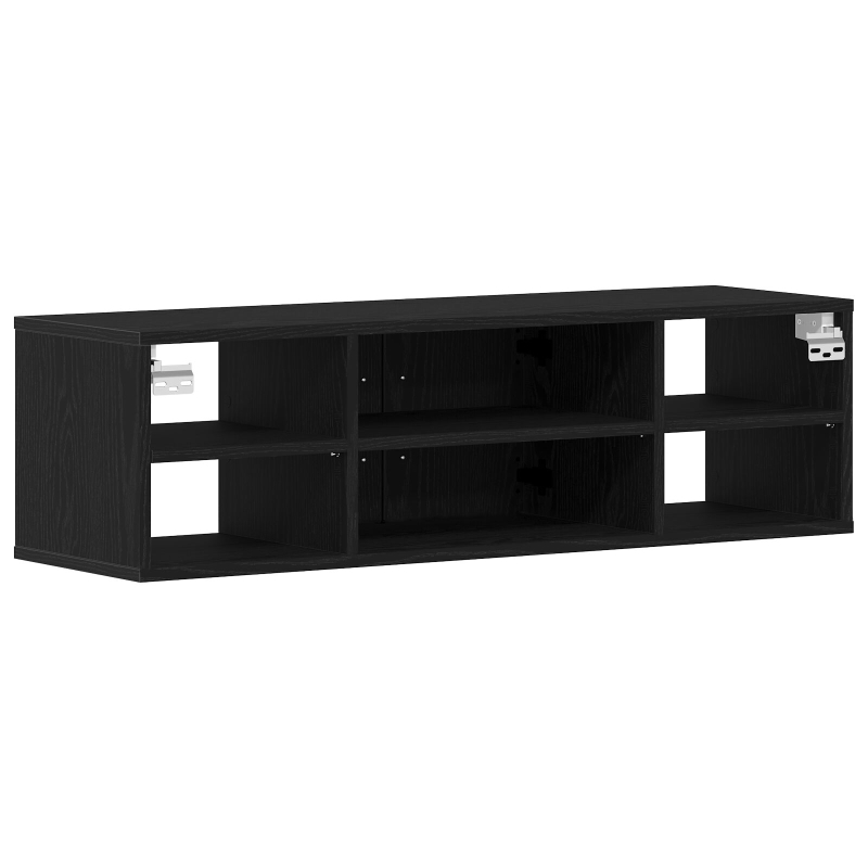 Wandregal Schwarze Eiche 140x41x75 cm Holzwerkstoff