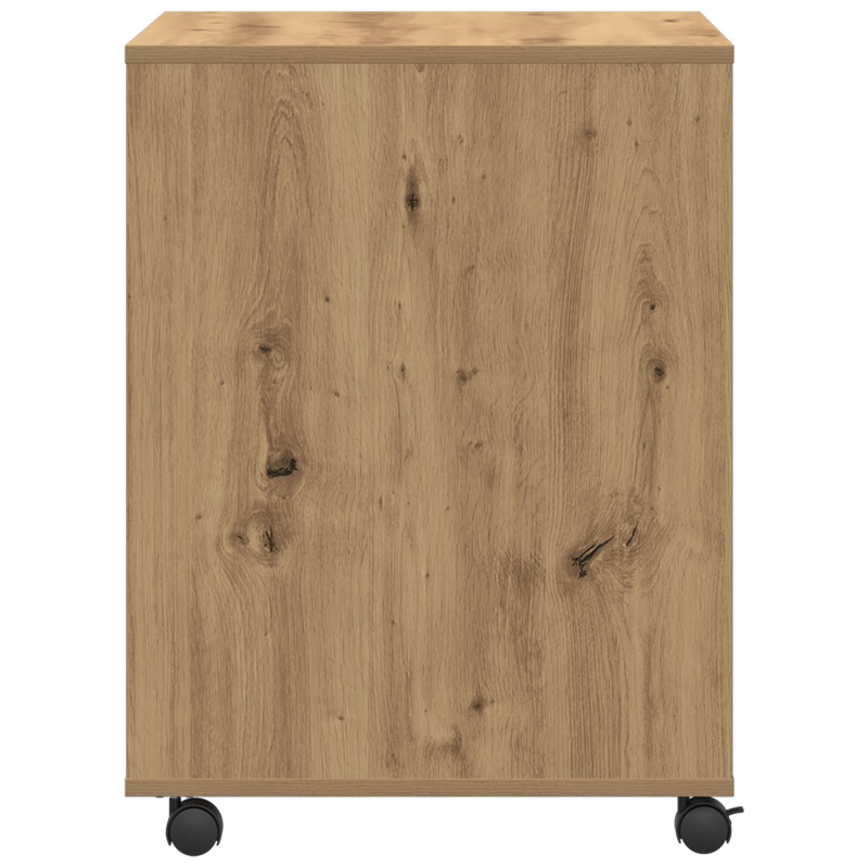 Druckerstand mit Rädern Artisan Eiche 60x50x67 cm