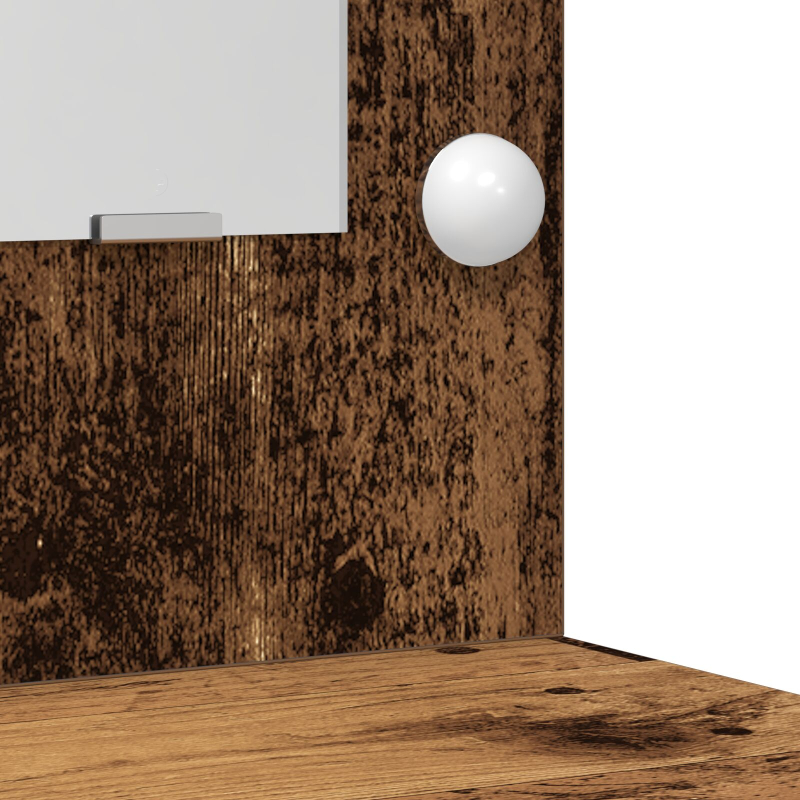 Schminktisch Set Set aus 3 Alte Holzoptik Holzwerkstoff