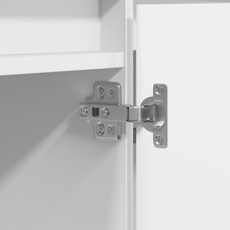 TV-Schrank mit LED Weiß 180x38x49 cm Holzwerkstoff