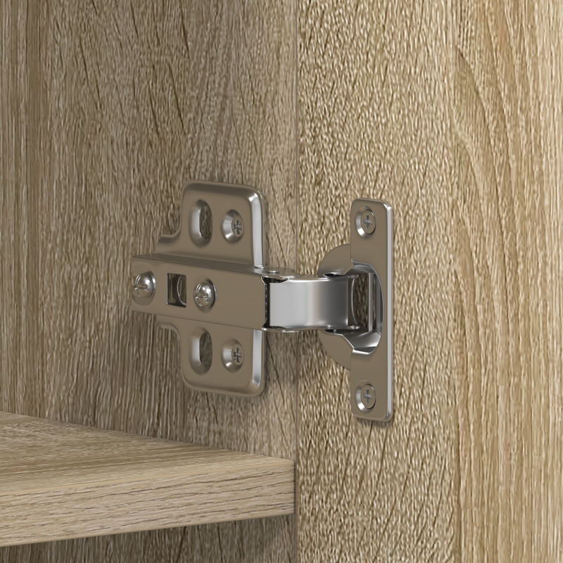 Schuhschrank Sonoma Eiche 80x35,5x180 cm Holzwerkstoff