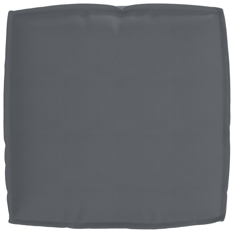 Außenkissen Anthrazit Polyester Mittel Abnehmbare Bezüge Kissen