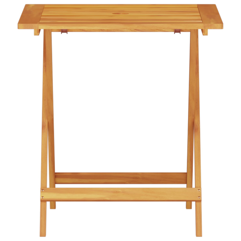 3-teiliges Klapp-Bistroset aus solidem Akazienholz