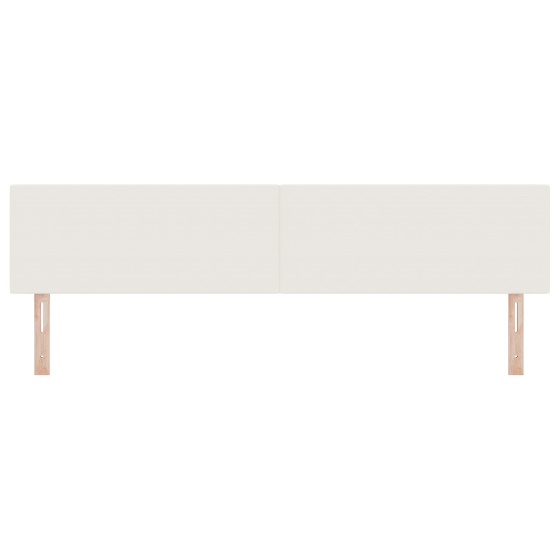Kopfteil Schlichtes Design Creme 200 cm Cord-Stoff