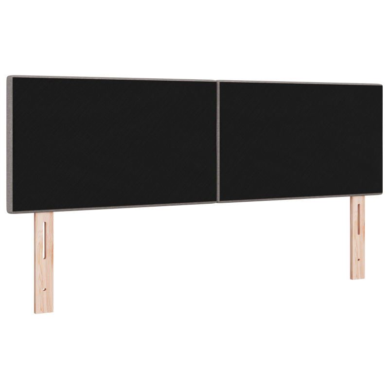 Kopfteil mit Knopfheftung Taupe 140 cm Stoff