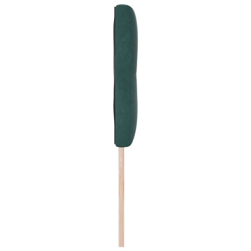 Kopfteil mit Knopfheftung Dunkelgrün 140 cm Samt