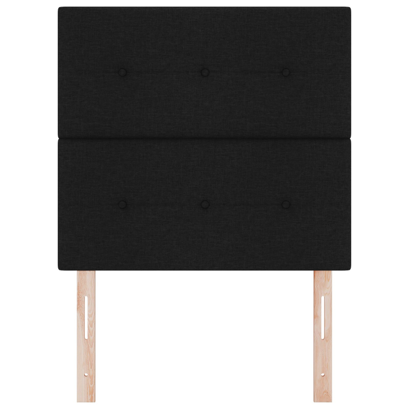 Kopfteil Mit Knopfheftung Schwarz 90 cm Stoff
