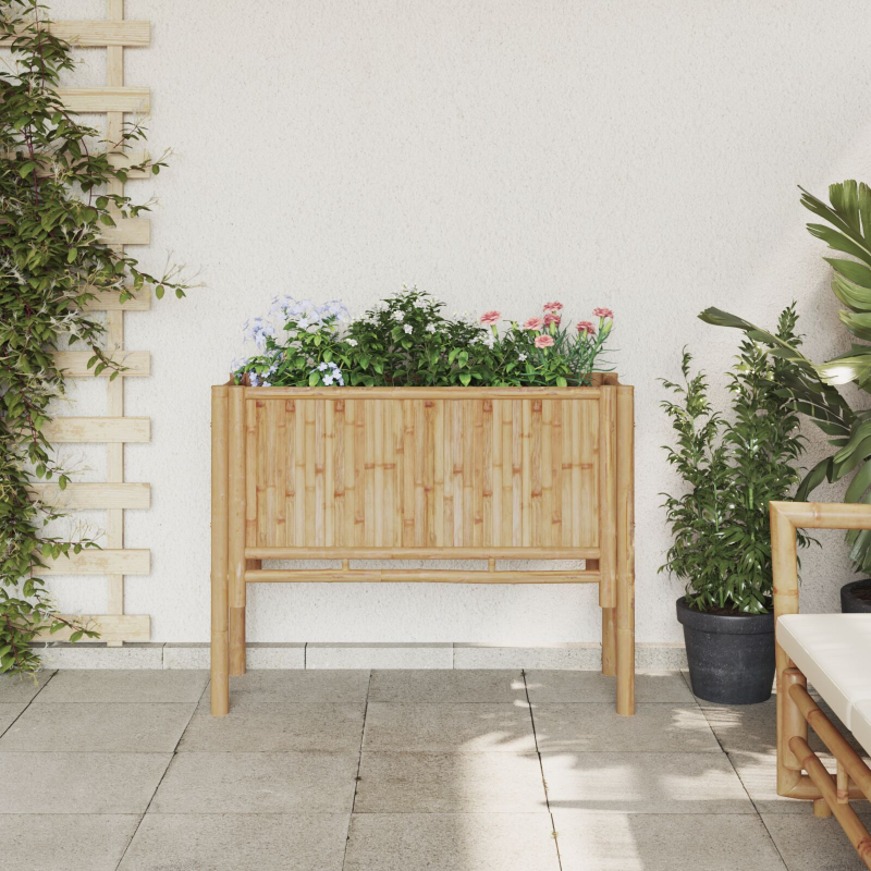 Garten Hochbeet 90x35x70 cm Bambus