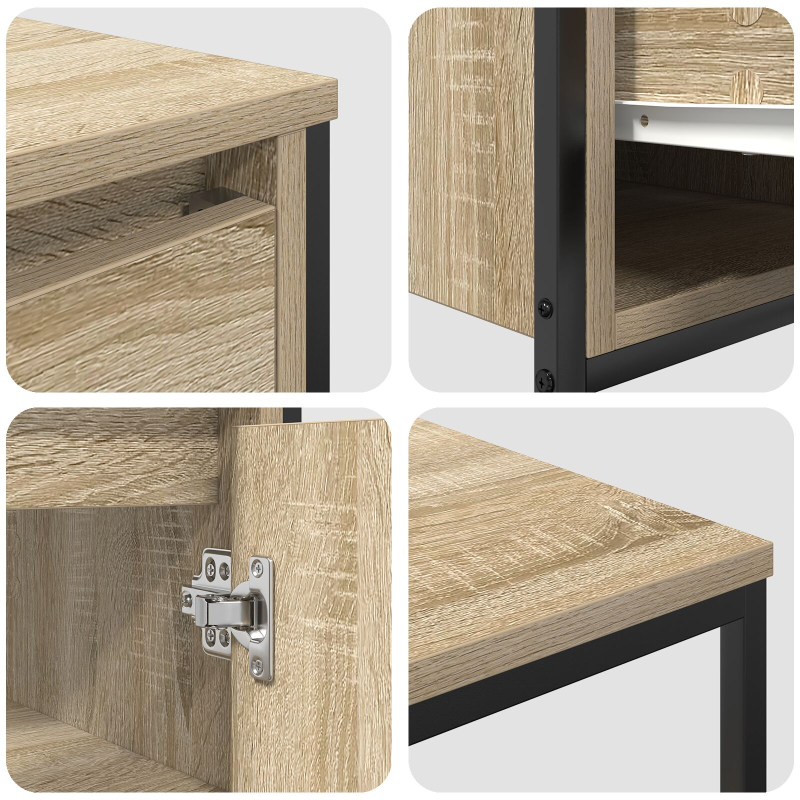 2-teiliges Badezimmermöbel-Set Sonoma-Eiche aus Holzwerkstoff