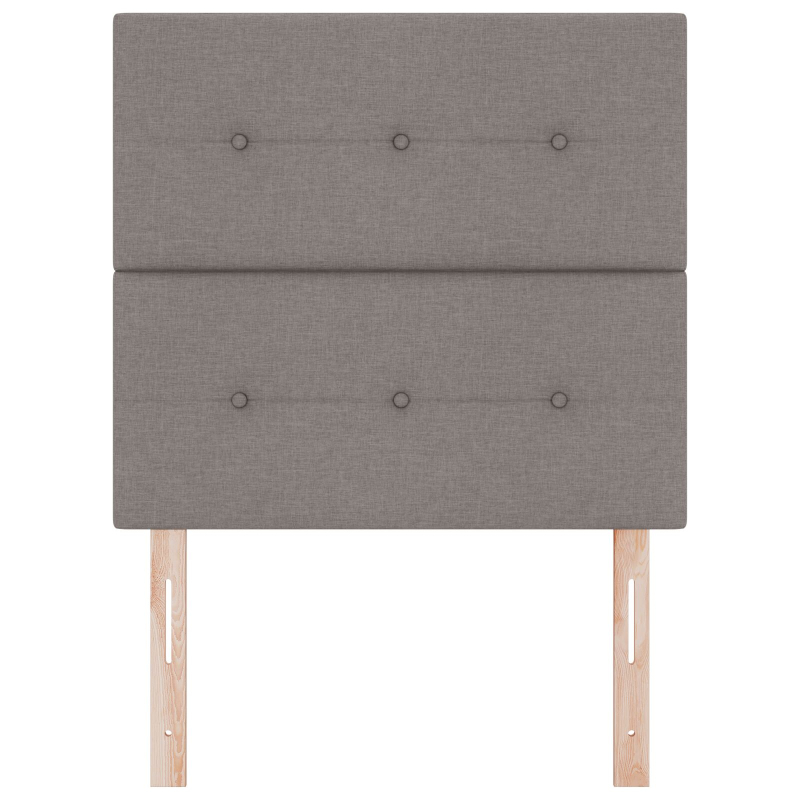 Kopfteil Mit Knopfheftung Taupe 90 cm Stoff
