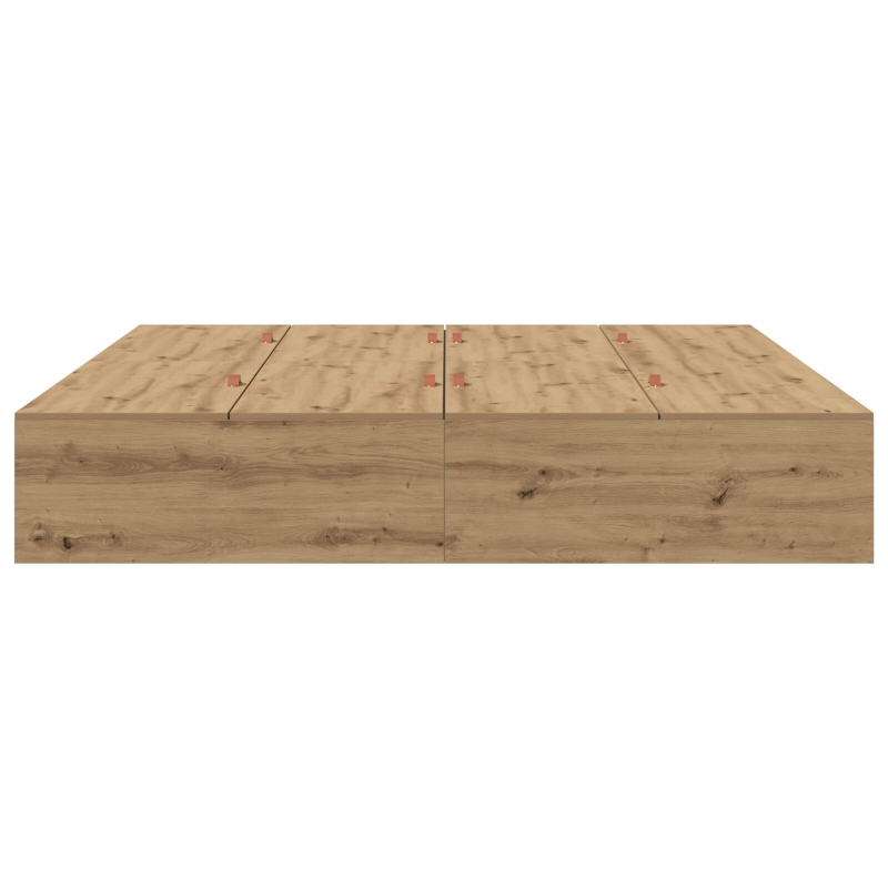 Aufbewahrungsbettgestell Artisan Eiche 200x200 cm