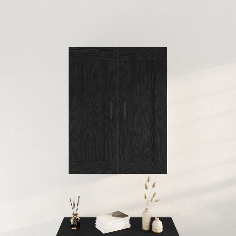 Highboard Schwarze Eiche 69,5x34x90 cm Nachbildungsstoff