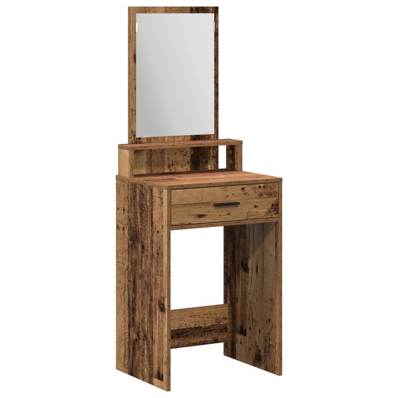 Schminktisch mit Schubladen aus altem Holz 50x41x140 cm