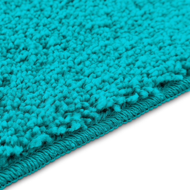 Badematte rechteckig türkis 50x80 cm Polypropylen rutschfest