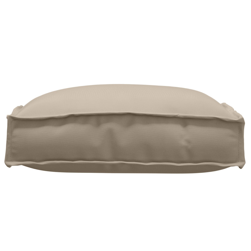 Außenkissen 4er Set Taupe Polyester 40 x 40 x 8 cm