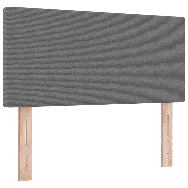 Kopfteil Schlichtes Design Hellgrau 100 cm Cordstoff