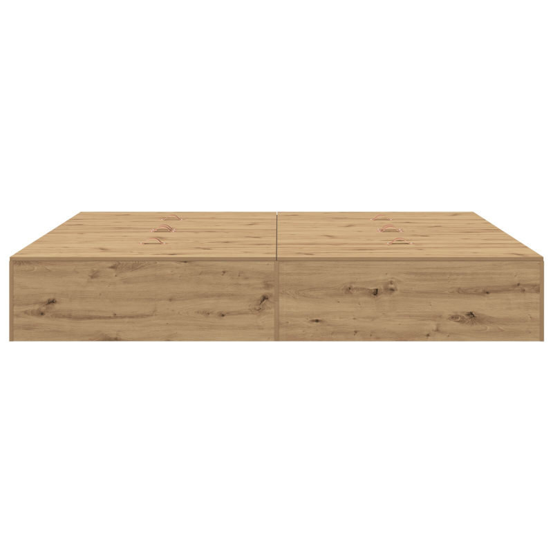 Aufbewahrungsbettgestell Artisan Eiche 200x200 cm