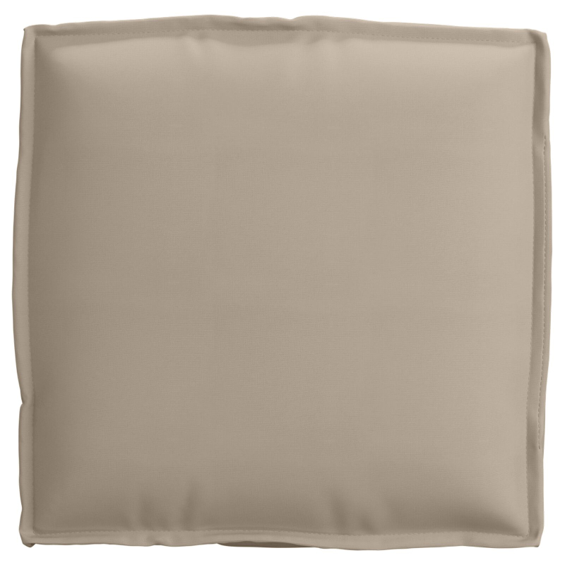 Außenkissen 4er Set Taupe Polyester 40 x 40 x 8 cm