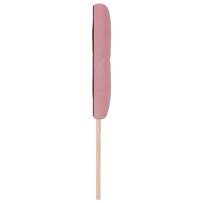 Kopfteil mit Knopfheftung in Rosa 180 cm Samt