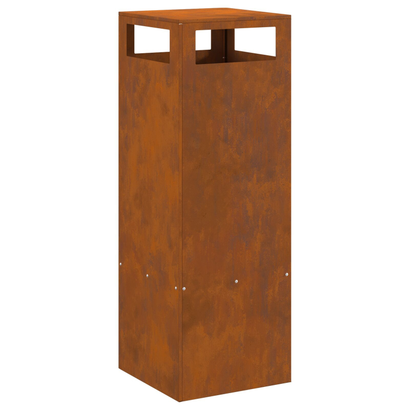Feuerstelle Quadrat 35x35x100 cm Wetterbeständiger Stahl