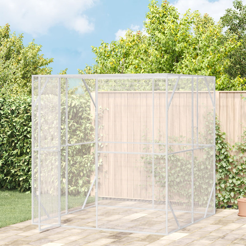 Vogelhaus Anthrazit 209x202x214 cm Stahl
